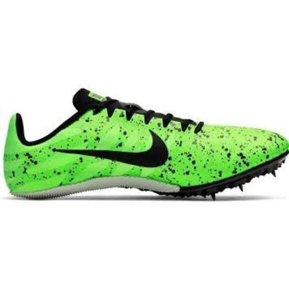 Nike Men\'s Size 12 Zoom Rival 9 Track Spike Shoes Electric Speckled Neon Green main image 14